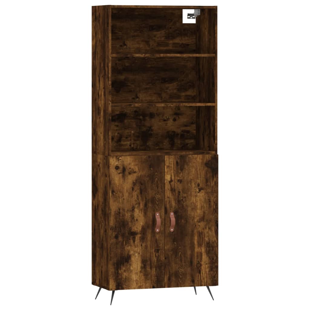 Credenza Rovere Fumo  69,5x34x180 cm in Legno Multistrato 3189226
