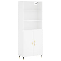 Credenza Bianca 69,5x34x180 cm in Legno Multistratocod mxl 101546