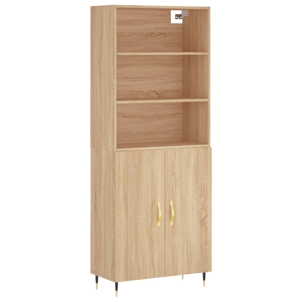 Credenza Rovere Sonoma 69,5x34x180 cm in Legno Multistrato 3189232
