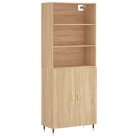 Credenza Rovere Sonoma 69,5x34x180 cm in Legno Multistrato 3189232