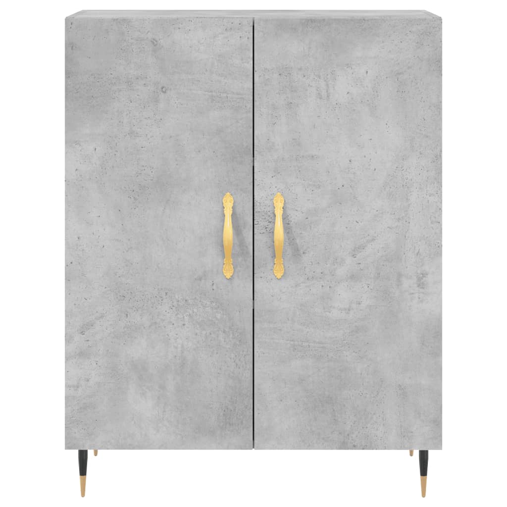 Credenza Grigio Cemento 69,5x34x180 cm in Legno Multistrato 3189233