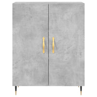 Credenza Grigio Cemento 69,5x34x180 cm in Legno Multistrato 3189233