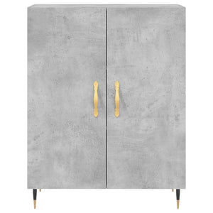 Credenza Grigio Cemento 69,5x34x180 cm in Legno Multistrato 3189233