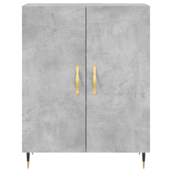Credenza Grigio Cemento 69,5x34x180 cm in Legno Multistrato 3189233