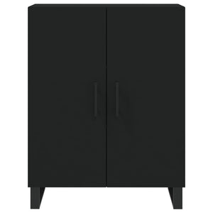 Credenza Nera 69,5x34x180 cm in Legno Multistrato 3189278