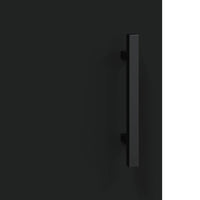 Credenza Nera 69,5x34x180 cm in Legno Multistrato 3189278