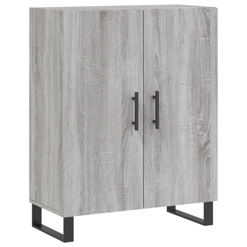 Credenza Grigio Sonoma 69,5x34x180 cm in Legno Multistrato 3189283