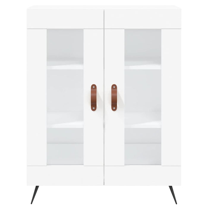 Credenza Bianca 69,5x34x180 cm in Legno Multistrato 3189285