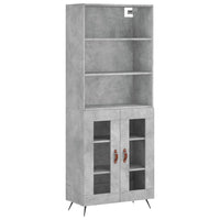 Credenza Grigio Cemento 69,5x34x180 cm in Legno Multistratocod mxl 77805
