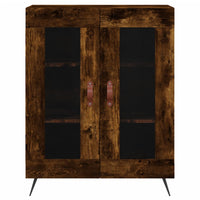 Credenza Rovere Fumo  69,5x34x180 cm in Legno Multistrato 3189290