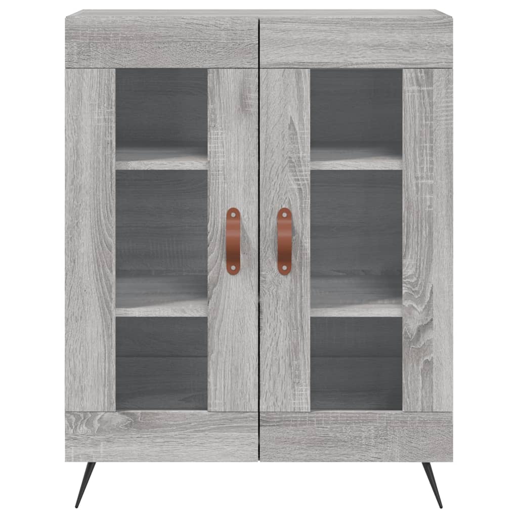 Credenza Grigio Sonoma 69,5x34x180 cm in Legno Multistrato 3189291