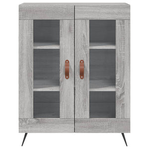 Credenza Grigio Sonoma 69,5x34x180 cm in Legno Multistrato 3189291