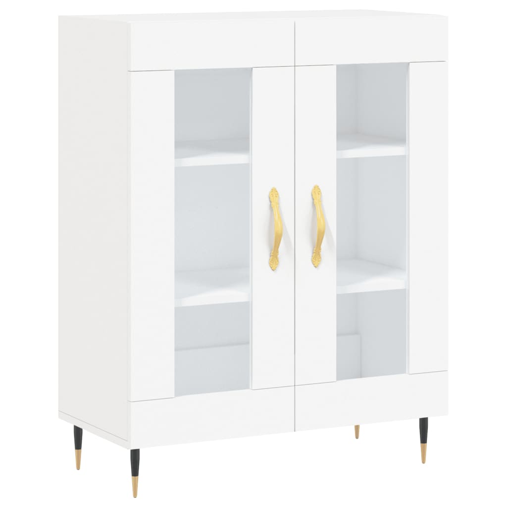 Credenza Bianca 69,5x34x180 cm in Legno Multistrato 3189293