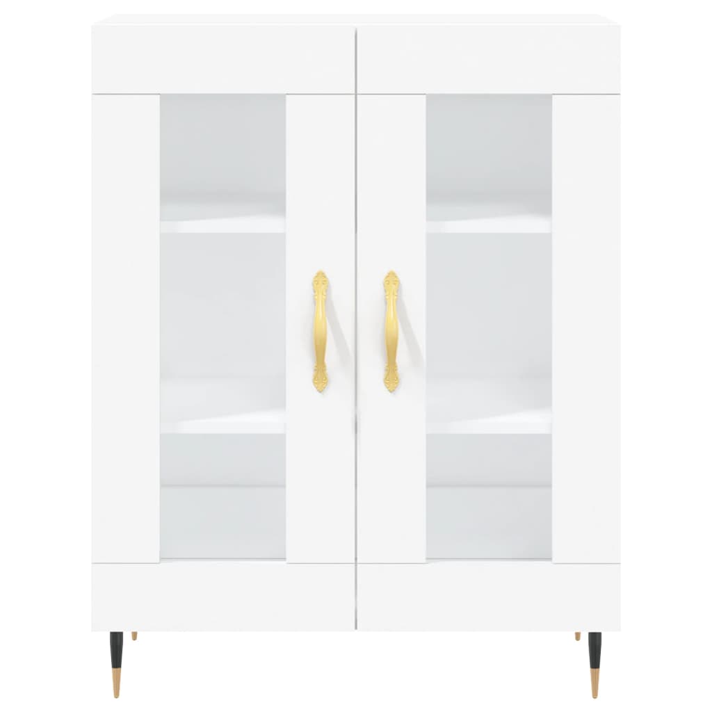 Credenza Bianca 69,5x34x180 cm in Legno Multistrato 3189293
