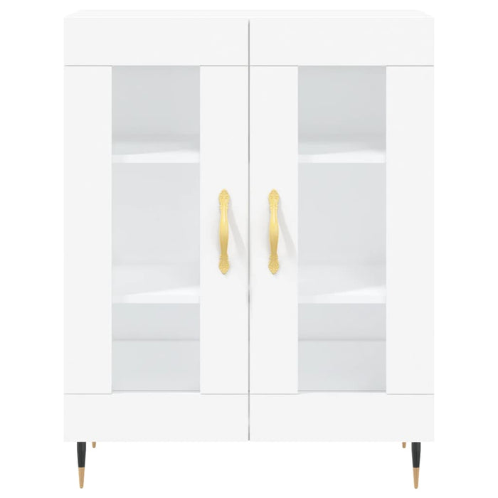 Credenza Bianca 69,5x34x180 cm in Legno Multistrato 3189293