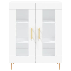 Credenza Bianca 69,5x34x180 cm in Legno Multistrato 3189301