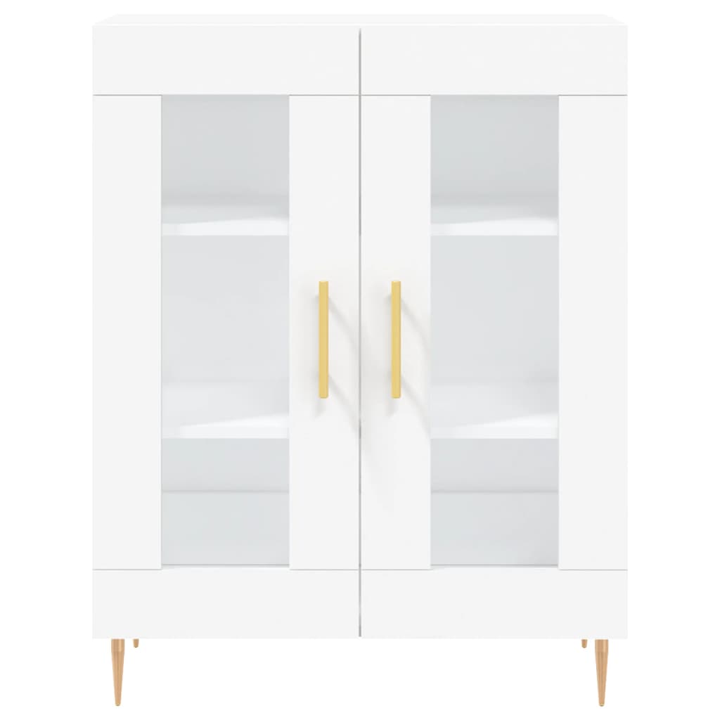 Credenza Bianca 69,5x34x180 cm in Legno Multistrato 3189301
