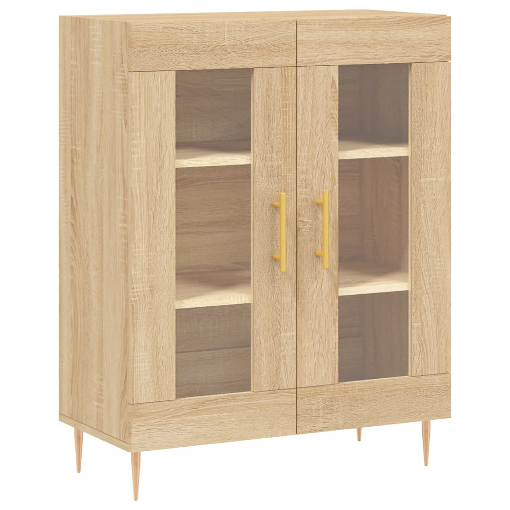Credenza Rovere Sonoma 69,5x34x180 cm in Legno Multistrato 3189304