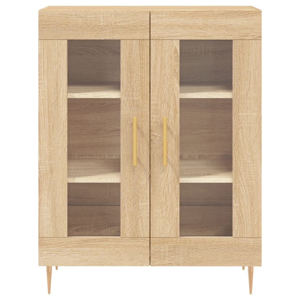 Credenza Rovere Sonoma 69,5x34x180 cm in Legno Multistrato 3189304