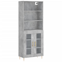 Credenza Grigio Cemento 69,5x34x180 cm in Legno Multistratocod mxl 77477