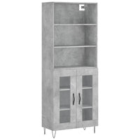 Buffet credenza cassettiera armadio mobile contenitore organizer cucina soggiorno salotto alto 695 x 34 x 180 cm legno ingegnerizzato grigio 02_0034621