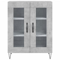 Credenza Grigio Cemento 69,5x34x180 cm in Legno Multistrato 3189313