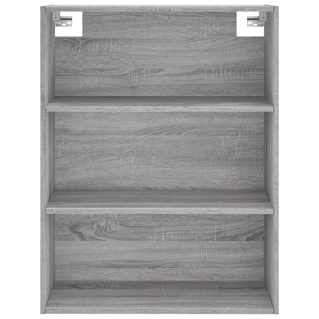 Credenza Grigio Sonoma 69,5x34x180 cm in Legno Multistrato 3189315