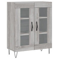 Credenza Grigio Sonoma 69,5x34x180 cm in Legno Multistrato 3189315