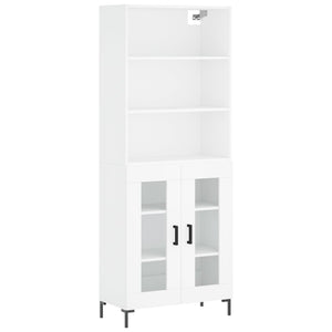 Credenza Bianca 69,5x34x180 cm in Legno Multistratocod mxl 125712