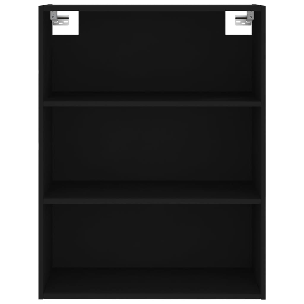 Credenza buffet cassettiera mobile contenitore organizer cucina soggiorno soggiorno alto 69,5 x 34 x 180 cm multistrato nero 02_0035072