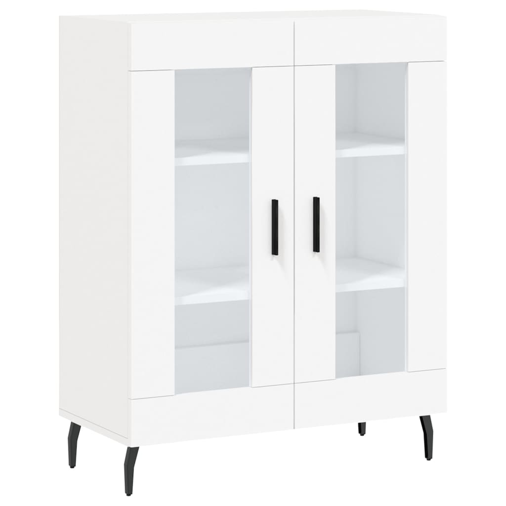 Buffet credenza cassettiera armadio mobile contenitore organizer cucina soggiorno salotto alto 695 x 34 x 180 cm legno ingegnerizzato bianco 02_0032733