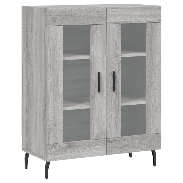 Credenza Grigio Sonoma 69,5x34x180 cm in Legno Multistrato 3189339