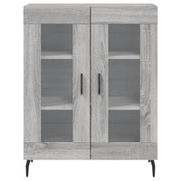 Credenza Grigio Sonoma 69,5x34x180 cm in Legno Multistrato 3189339