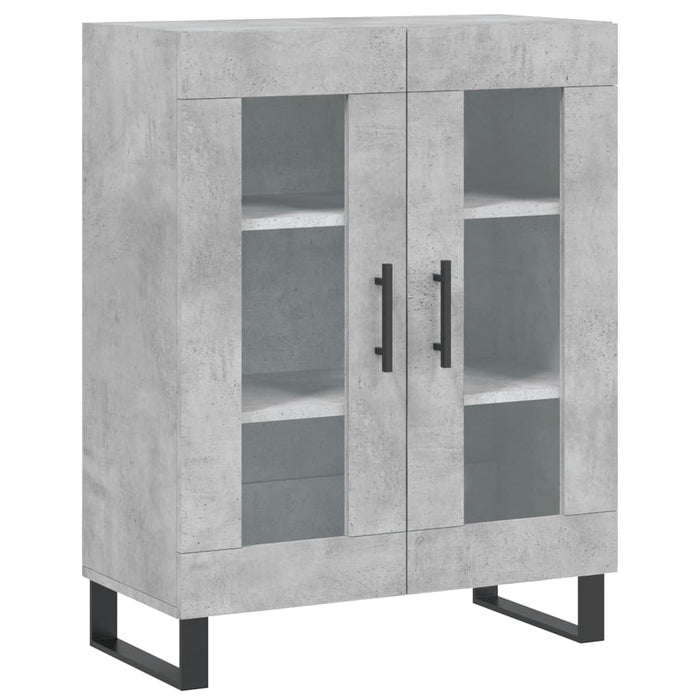 Credenza Grigio Cemento 69,5x34x180 cm in Legno Multistrato 3189345