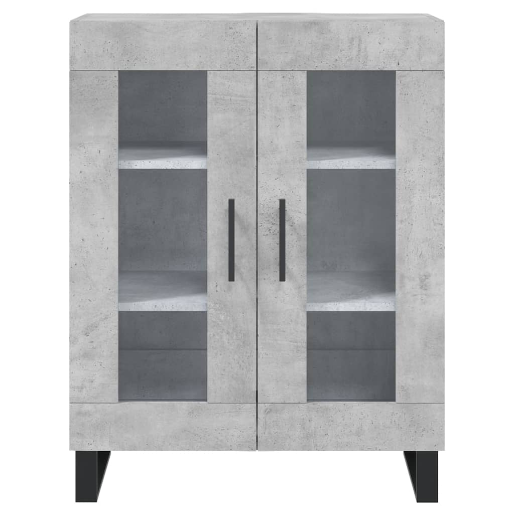 Credenza Grigio Cemento 69,5x34x180 cm in Legno Multistrato 3189345