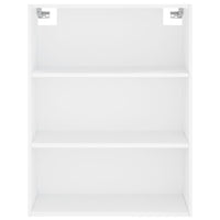 vidaXL Credenza Bianca 69,5x34x180 cm in Legno Multistrato