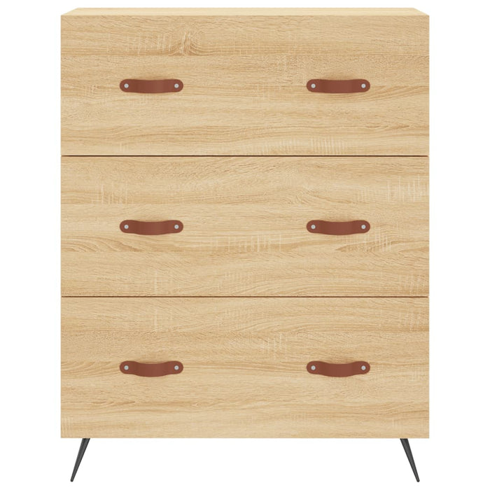 vidaXL Credenza Rovere Sonoma 69,5x34x180 cm in Legno Multistrato