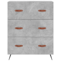 Credenza Grigio Cemento 69,5x34x180 cm in Legno Multistrato 3189353
