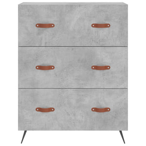Credenza Grigio Cemento 69,5x34x180 cm in Legno Multistrato 3189353