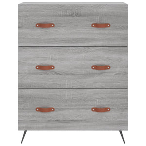 vidaXL Credenza Grigio Sonoma 69,5x34x180 cm in Legno Multistrato