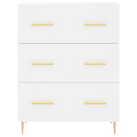 Credenza Bianca 69,5x34x180 cm in Legno Multistrato 3189365