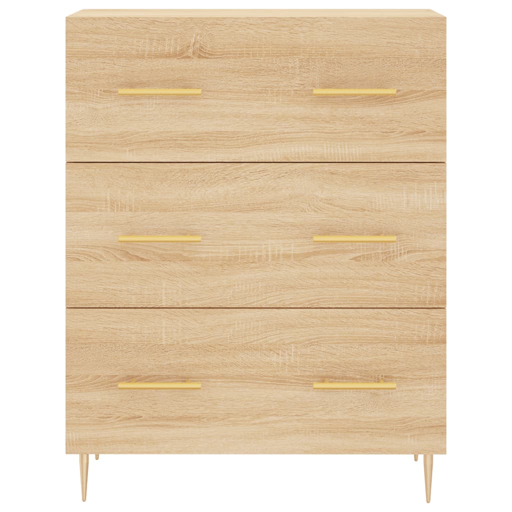 Credenza Rovere Sonoma 69,5x34x180 cm in Legno Multistrato 3189368