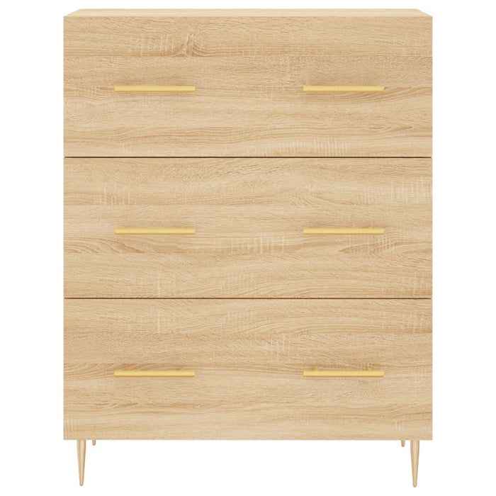 Credenza Rovere Sonoma 69,5x34x180 cm in Legno Multistrato 3189368