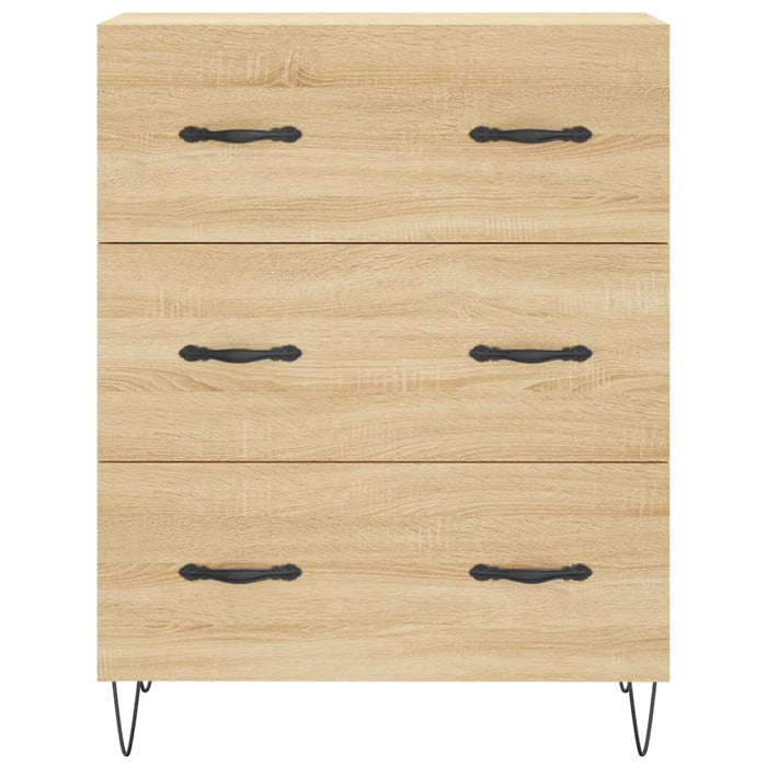 Credenza cassettiera mobile contenitore organizer cucina soggiorno salotto alto sonoma 695 x 34 x 180 cm legno ingegnerizzato marrone 02_0034112