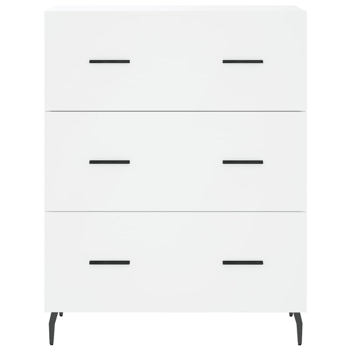 Credenza Bianca 69,5x34x180 cm in Legno Multistrato 3189397