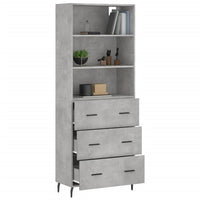 Credenza Grigio Cemento 69,5x34x180 cm in Legno Multistratocod mxl 77672