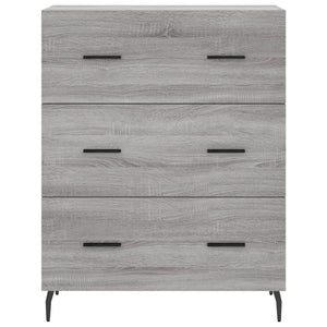 Credenza-Buffet-Armadio da cucina Grigio Sonoma 69,5x34x180 cm in Legno Multistrato 224971