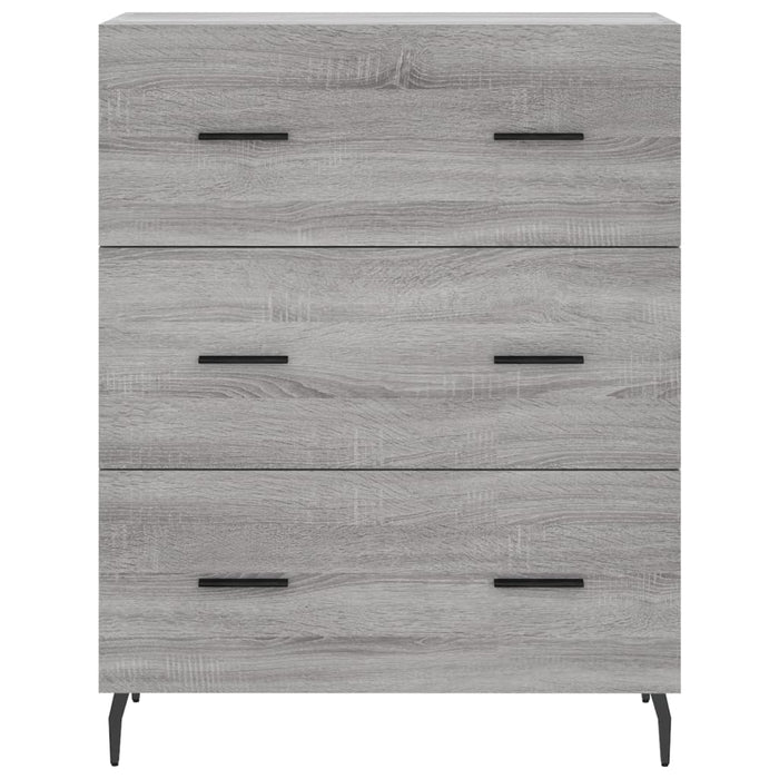 Credenza-Buffet-Armadio da cucina Grigio Sonoma 69,5x34x180 cm in Legno Multistrato 224971