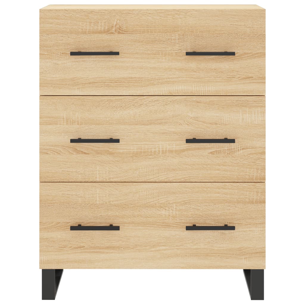 Credenza-Buffet-Armadio da cucina Rovere Sonoma 69,5x34x180 cm in Legno Multistrato 740669