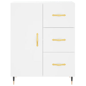 Credenza Bianca 69,5x34x180 cm in Legno Multistrato 3189421